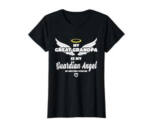 Mon arrière Grand-père, Mon Ange, il me Regarde en mémoire T-Shirt Graphique avec Valeur