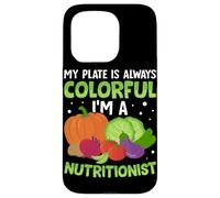 Mon Assiette est Toujours colorée Je suis nutritionniste Coque pour iPhone 15 Pro