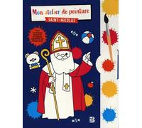 Mon Atelier De Peinture Saint-Nicolas - Avec Un Pinceau Gratuit Et 4 Couleurs Aquarelles Sur Chaque Page