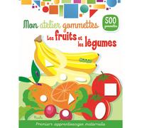 Mon atelier gommettes les fruits et légumes blanc TU