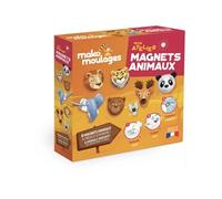Mako Moulages – Kit créatif Mon Atelier Magnets Animaux – 1 moule 6 empreintes – Dès 5 ans