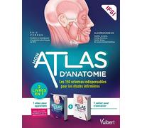 Mon atlas d'anatomie - Etudiants en IFSI: 2 livres dans une pochette : un atlas annoté et un cahier avec 150 illustrations en couleur à légender