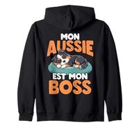 Mon Aussie Est Mon Boss Chien Sweat à Capuche