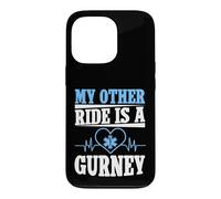 Mon Autre Chauffeur est Un ambulancier de Gurney Coque pour iPhone 13 Pro