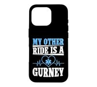 Mon Autre Chauffeur est Un ambulancier de Gurney Coque pour iPhone 16 Pro