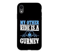 Mon Autre Chauffeur est Un ambulancier de Gurney Coque pour iPhone XR
