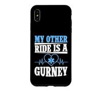 Mon Autre Chauffeur est Un ambulancier de Gurney Coque pour iPhone XS Max