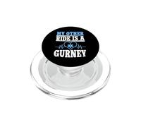 Mon Autre Chauffeur est Un ambulancier de Gurney PopSockets PopGrip pour MagSafe