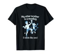 Mon autre frère est un singe qui grimpe un dessin animé familial T-Shirt