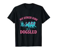 Mon autre manège est une aventure de dessin animé en traîneau à chiens T-Shirt