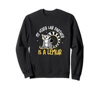 Mon Autre Partenaire de Laboratoire est Un lémurien drôle de zoologie pour Les zoologistes Sweatshirt