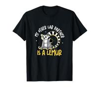 Mon Autre Partenaire de Laboratoire est Un lémurien drôle de zoologie pour Les zoologistes T-Shirt