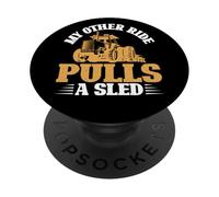 Mon Autre Trajet Tire Un Tracteur traîneau tirant PopSockets PopGrip Adhésif