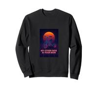 Mon autre véhicule, c'est ta maman ! Mème amusant Retro Vaporwave Sweatshirt