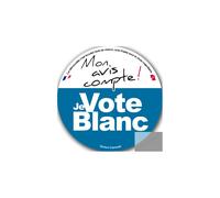 Mon Avis Compte Le Vote Blanc - 15cm - Sticker/Autocollant