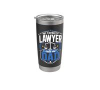 Mon avocat préféré m'appelle papa Gobelet isotherme en acier inoxydable double paroi