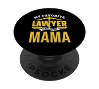 Mon avocate préférée m'appelle Maman avocate diplômée de la faculté de Droit PopSockets PopGrip Adhésif