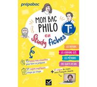 Mon bac philo en study fiches - Tle générale - Bac 2026: fiches & sujets visuels, pour réviser facilement