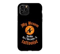 Mon Balai s'est cassé Alors Je suis devenue Une sorcière tatoueuse Coque pour iPhone 11 Pro