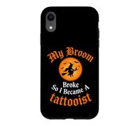 Mon Balai s'est cassé Alors Je suis devenue Une sorcière tatoueuse Coque pour iPhone XR