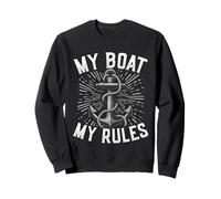 Mon Bateau, Mes règles Funny Anchor Boating Sweatshirt
