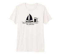 Mon Bateau ne Roule Pas grâce à sa Couleur Noire T-Shirt Haut de Gamme