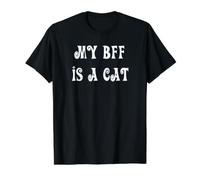 Mon BBF est Un Chat et Un Chien T-Shirt Graphique avec Valeur, Homme, Noir, M