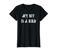 Mon BBF est Un Oiseau T-Shirt Graphique avec Valeur, Femme, Noir, S