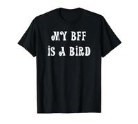 Mon BBF est Un Oiseau T-Shirt Graphique avec Valeur, Homme, Noir, S