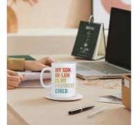 Mon beau-fils est ma tasse de voyage pour enfant préférée, tasse en céramique - Tasse de petit-déjeuner,Tasse de gendre en céramique, de noël d'anniversaire pour grand-mère, grand-père, grands-p