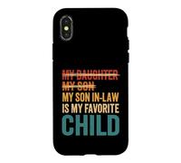 Mon Beau-Fils est Mon Enfant préféré, Beau-Fils drôle, Papa, Maman Coque pour iPhone X/XS