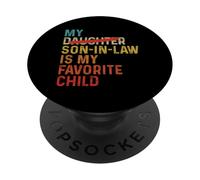 Mon Beau-Fils est Mon Enfant préféré drôle - Fille remplacée PopSockets PopGrip Adhésif