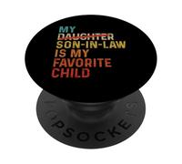 Mon beau-fils est mon enfant préféré drôle - Fille remplacée PopSockets PopGrip Adhésif
