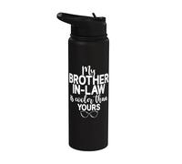 Mon beau-frère est plus cool que le tien Stainless Steel Insulated Water Bottle