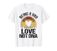 Mon Beau-père est Mon Vrai père Être père nécessite de l'amour, Pas de l'ADN T-Shirt Graphique avec Valeur, Homme, Blanc, XL