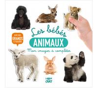 Collectif – Mon bel imagier à compléter – Les bébés animaux – Grands stickers – Dès 36 mois