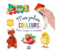 Mon bel imagier à compléter - Mes jolies couleurs - Livre d'activités avec grands stickers - Dès 36 mois