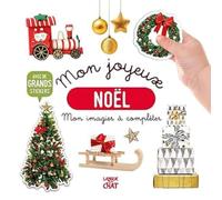 Mon bel imagier à compléter - Mon joyeux Noël - Livre d'activités avec grands stickers - Dès 36 mois