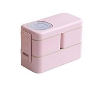 Mon Bento Boîte Repas et/ou Goûter avec 3 Compartiments - - Boite Bento pour Salades- sans BPA - Durable et Sûr - Blanc,Rose,1050ml