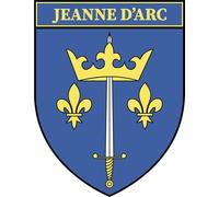 Mon Blason - Autocollant Ecu Saint Jeanne d'Arc Armoiries Voiture - 7 x 9 cm - Fabriqué en France
