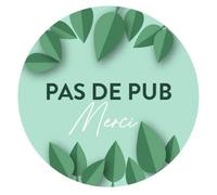 Mon Blason - AUTOCOLlaNT STOP PUB, DITES OUI AU NON ! Voiture - 9.8 x 4.5 cm - Fabriqué en France