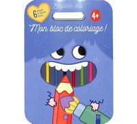 Mon bloc de coloriage bleu 4+