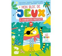 Mon bloc de jeux à emporter partout - Atelier Cloro - 1 2 3 Soleil - broché - Livre-jeu