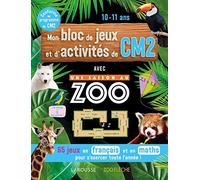 Mon bloc de jeux et d'activités pour le CM2 - Une SAISON AU ZOO - Aurore Meyer - Larousse - broché - Document jeunesse