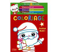 Mon bloc de voyage- Coloriage Joyeux Noël- Dès 3 ans