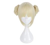 Mon Boku No Hero Academy Akademia Himiko Toga queue du cheval résistant à la chaleur courte perruque de Cosplay blonde légère