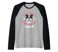 Mon Border Collie a Plus d'amis Que Moi Manche Raglan