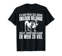 Mon Bouledogue Anglais Blanc Trop - Old English Bulldog T-Shirt Graphique avec Valeur