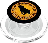 Mon Bouledogue et Moi parlons de toi, Chien drôle, Femmes, Hommes PopSockets PopGrip pour MagSafe