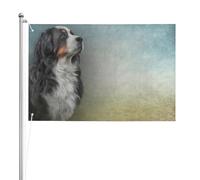 Mon bouvier bernois au quotidien,Drapeau de jardin, bannière décorative, drapeau double face, 2 x 3 pieds, pour extérieur et intérieur